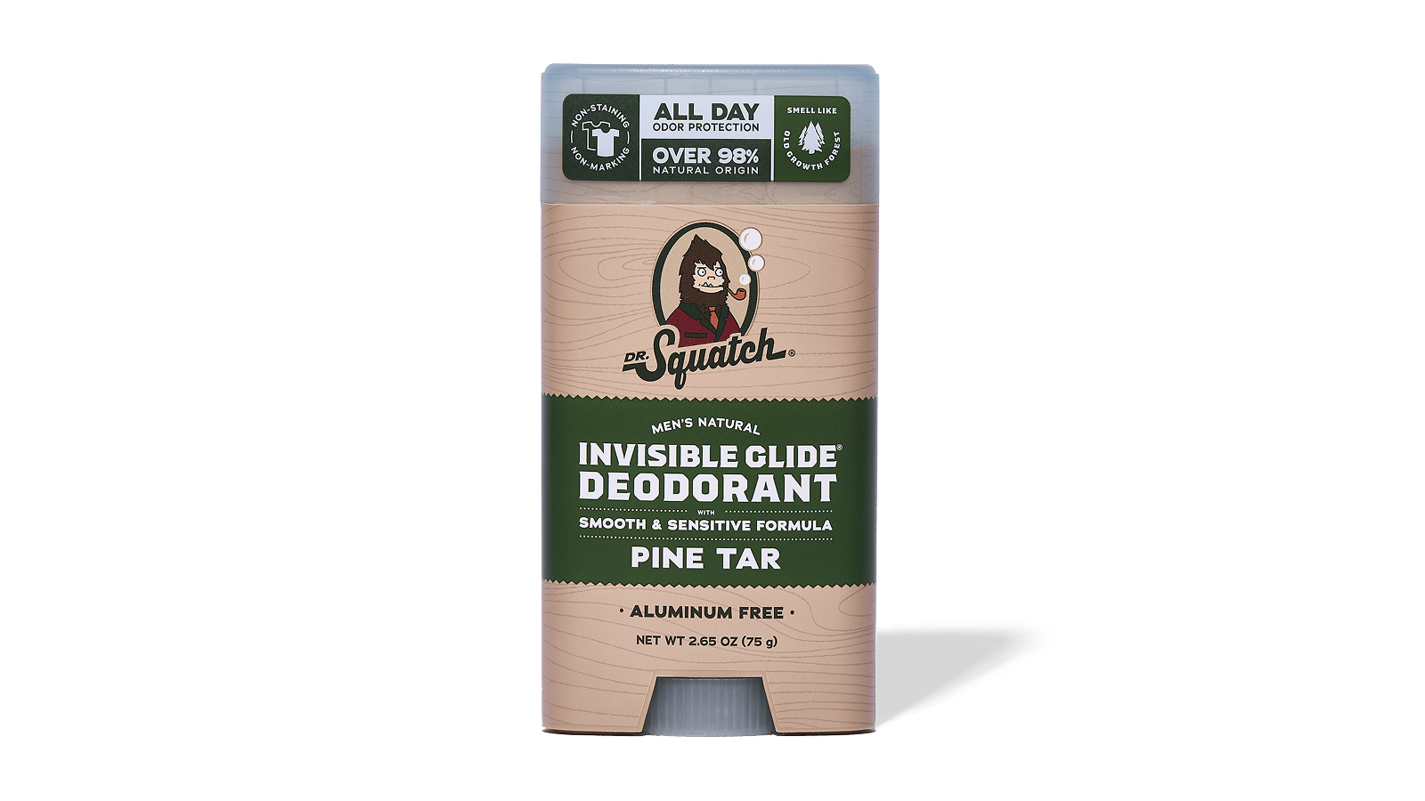 Pine Tar Invisible Glide Deodorant - Travel Active Routine