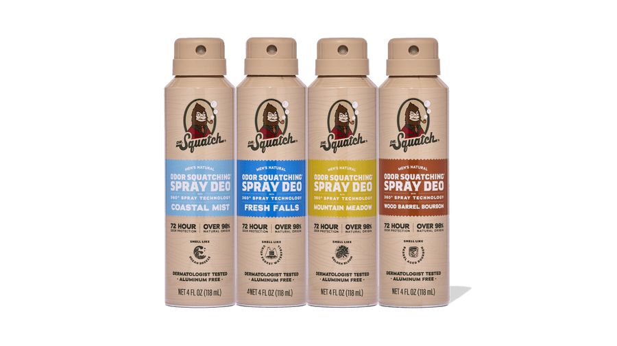 Spray Deodorant 4-Pack - Travel Outdoor Pick