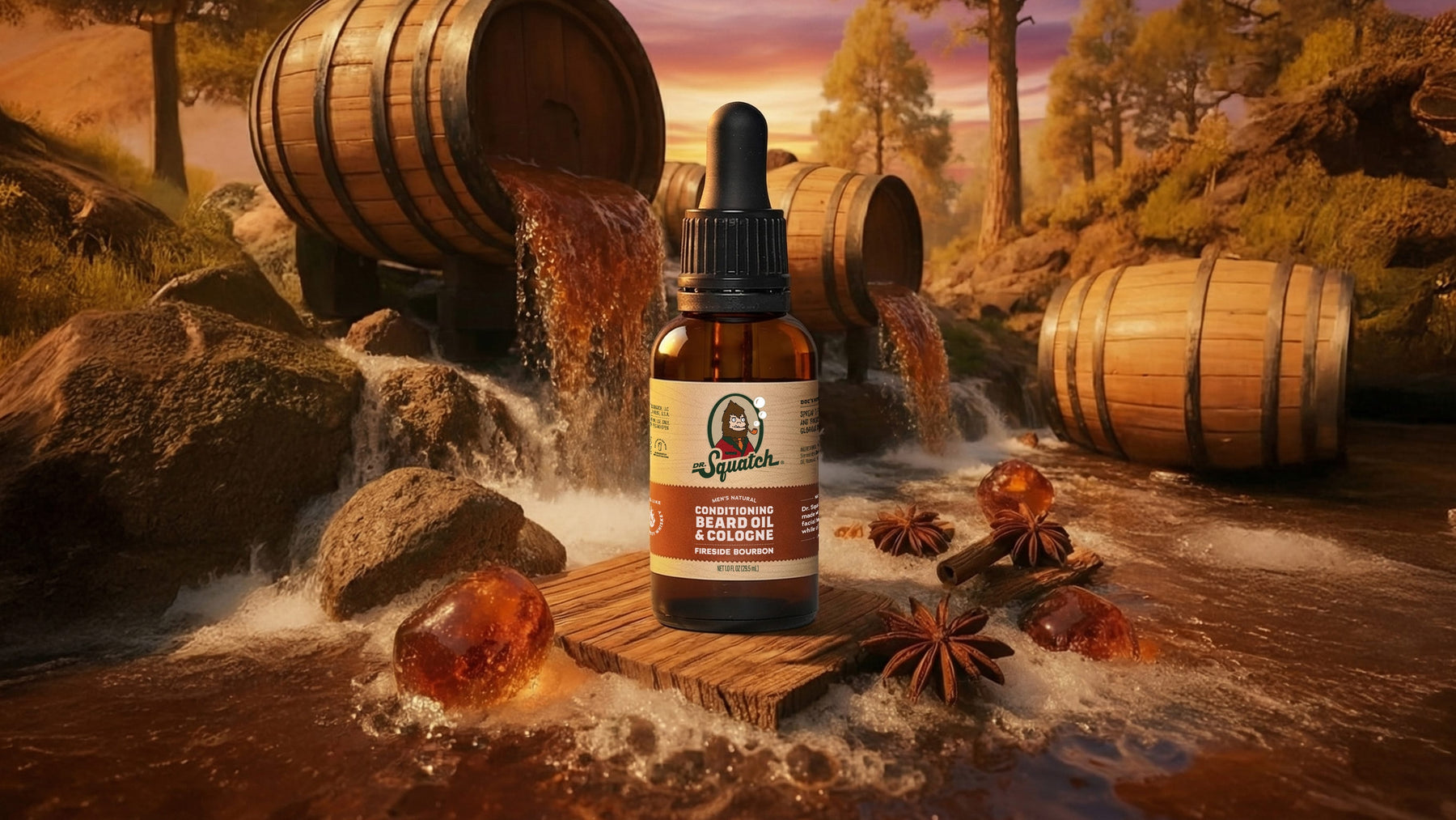 Conditioning Beard Oil & Cologne Fireside Bourbon - Modern Blend