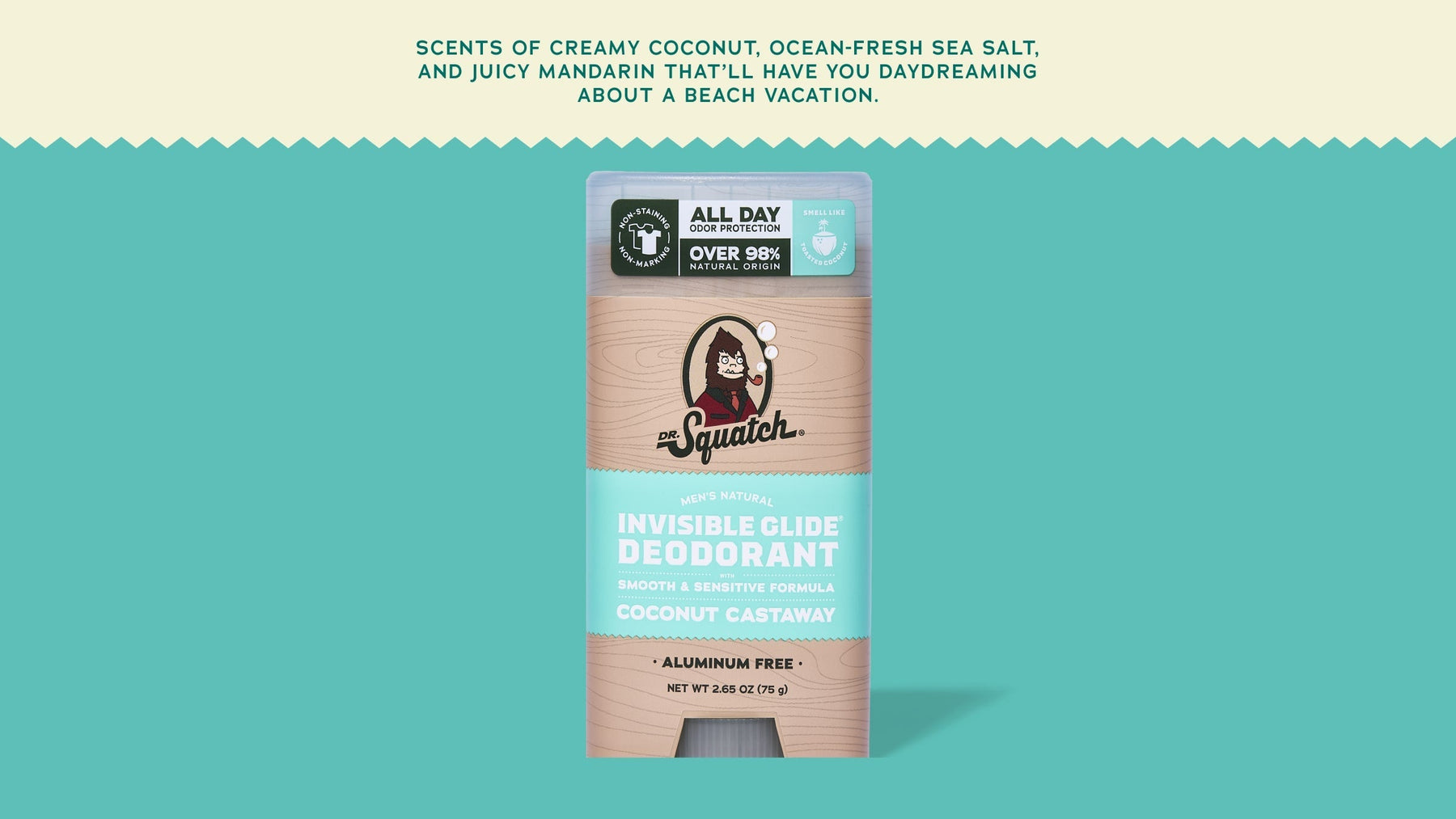 Coconut Castaway Invisible Glide Deodorant - Essential Clean Glide