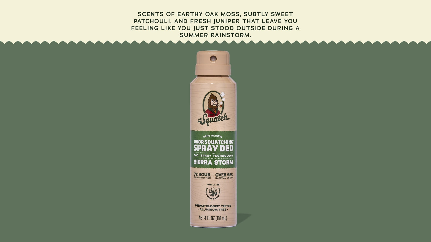 Sierra Storm Spray Deodorant - Outdoor Blend