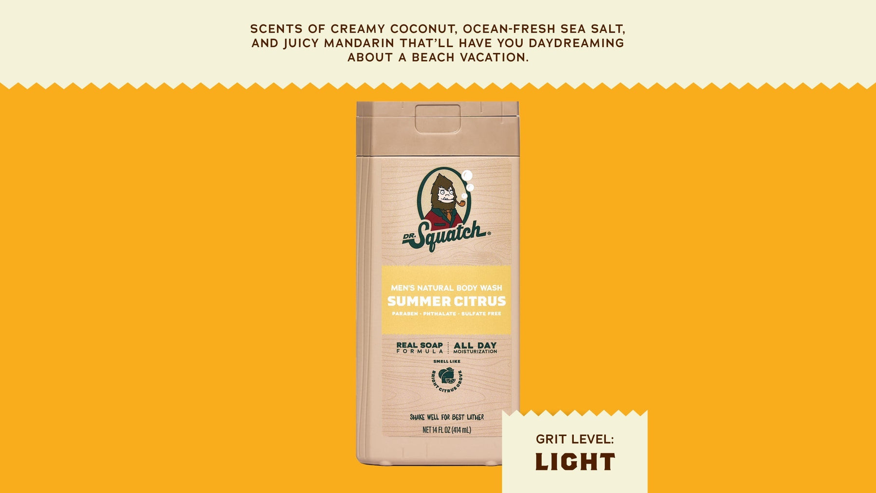 14 oz Summer Citrus Body Wash - Easy Shower Wash