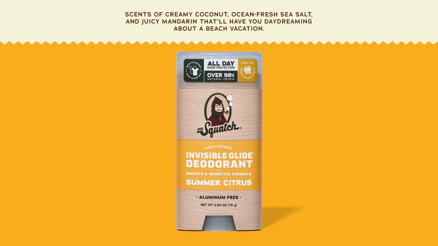 Summer Citrus Invisible Glide Deodorant - Clean Carry