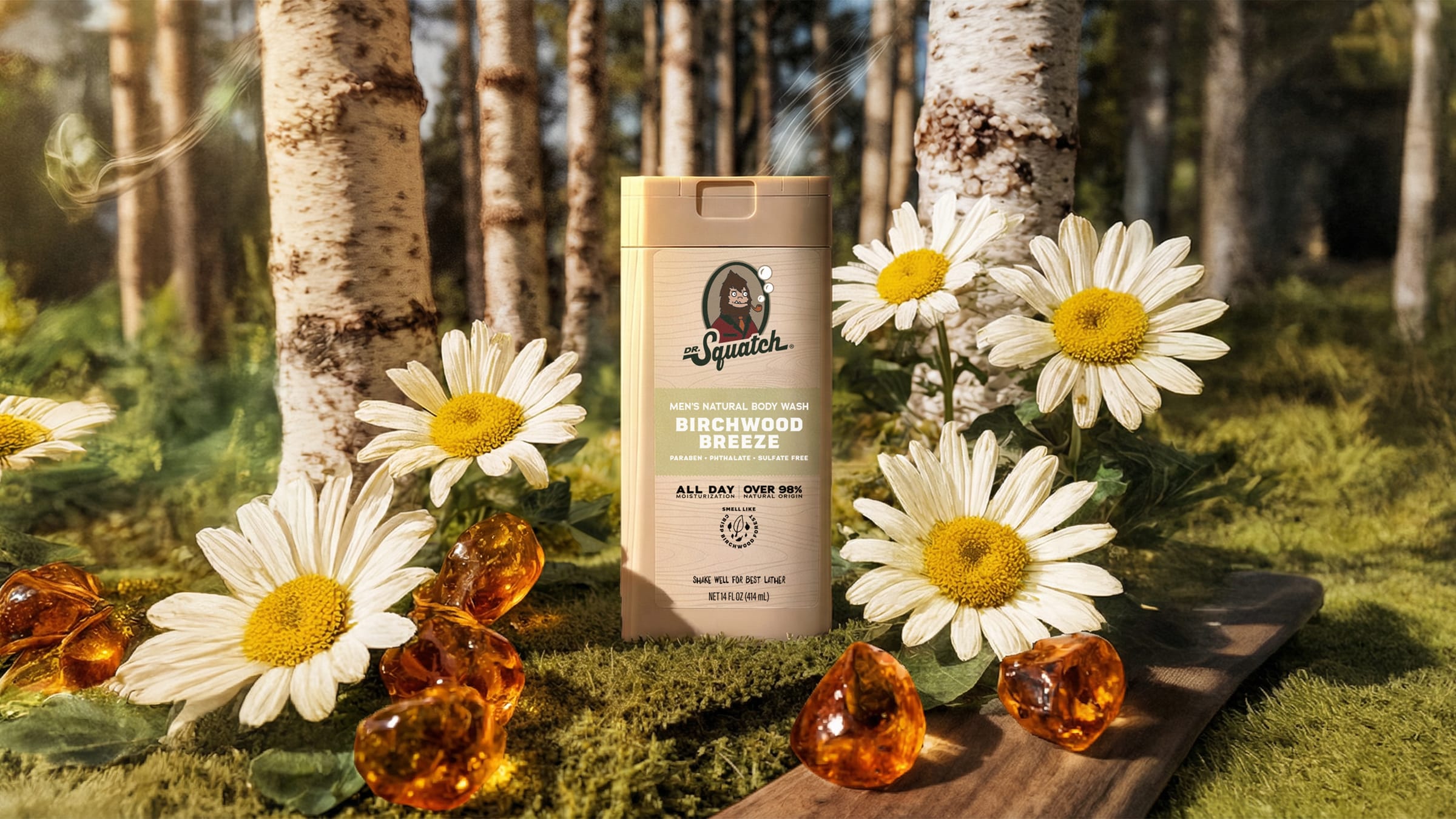 14 oz Birchwood Breeze Body Wash - Bright Outdoor Start