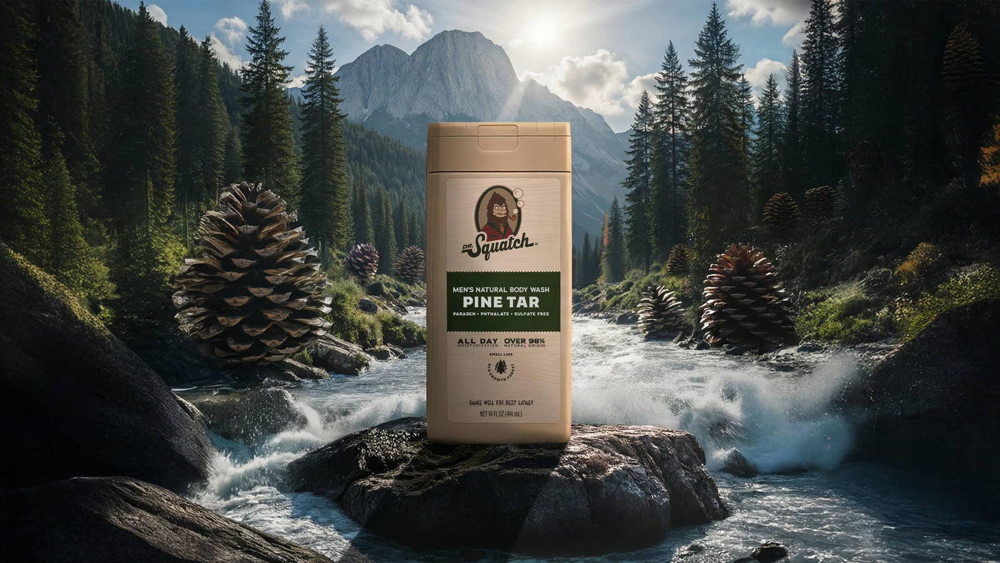 14 oz Pine Tar Exfoliating Body Wash - Simple Clean