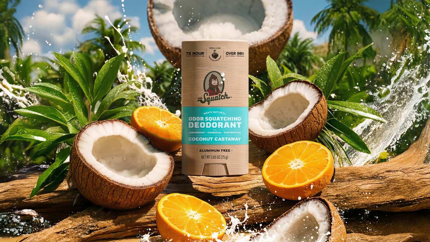Coconut Castaway Deodorant - All Day Outdoor Shield
