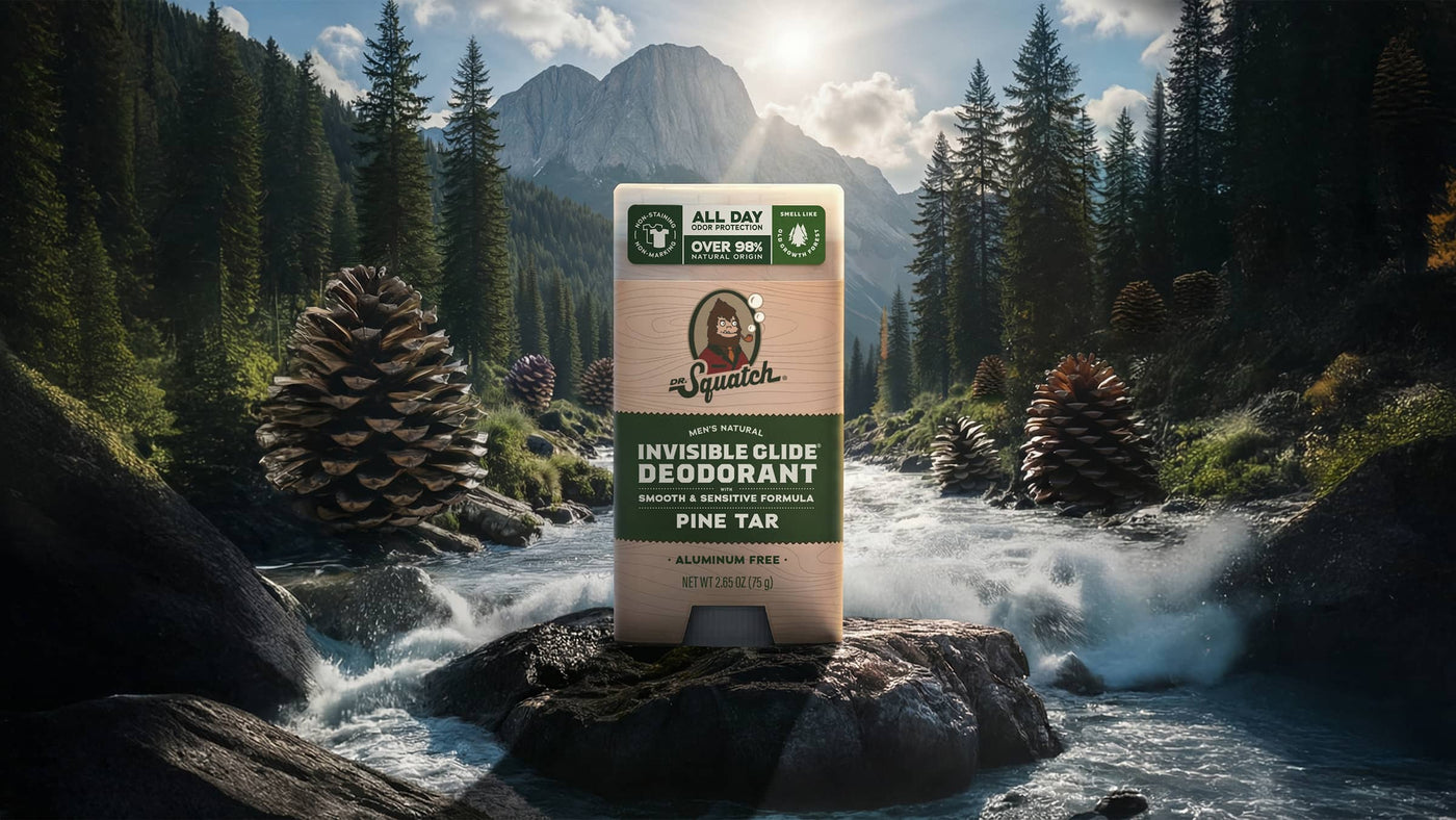 Pine Tar Invisible Glide Deodorant - Travel Active Routine