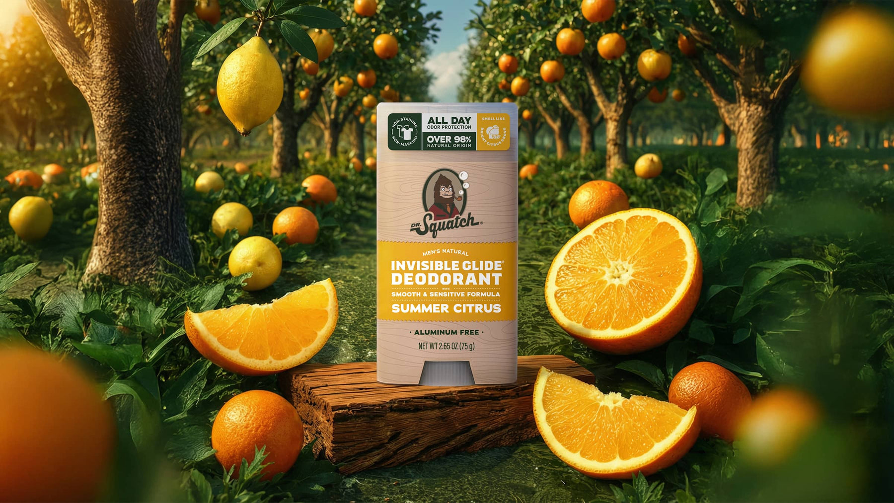 Summer Citrus Invisible Glide Deodorant - Clean Carry