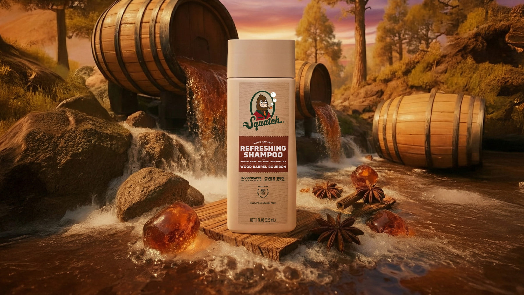 Wood Barrel Bourbon Shampoo - Fresh Start