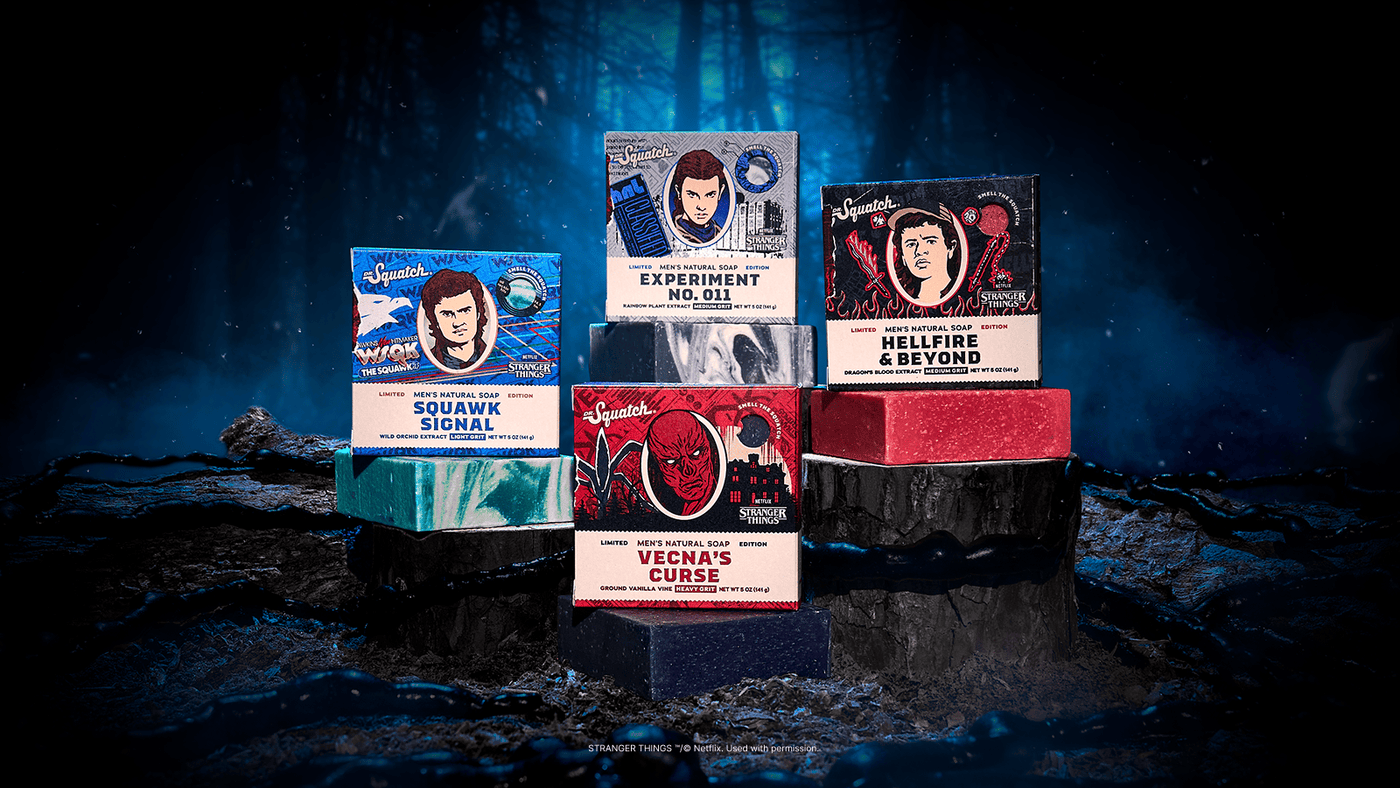 Stranger Things 4-Pack - Fresh Lather
