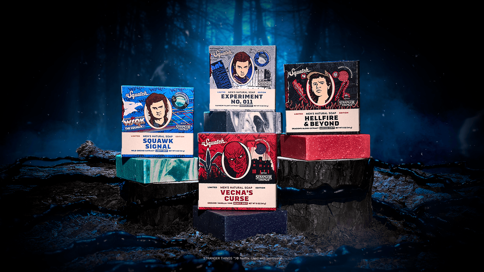 Stranger Things 4-Pack - Fresh Lather